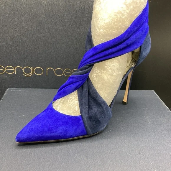 Escarpins Sergio Rossi En Daim Beige - Talons Hauts, Occasion, Modèle Pump Classe Et Confortable